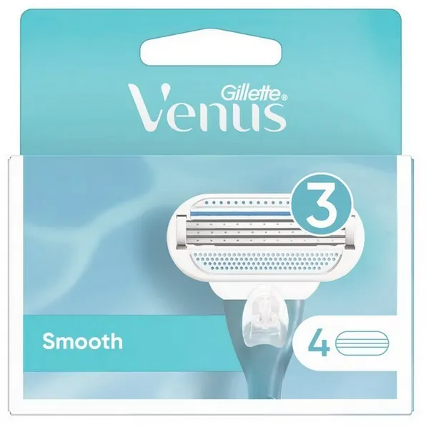Gillette - Venus Smooth Partaterät - 4 Pakkaus